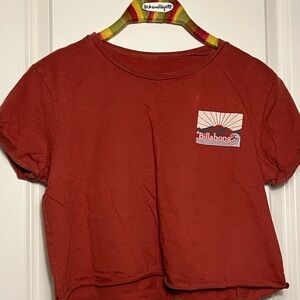 Billabong Wave Cropped Burnt Orange T-Shirt